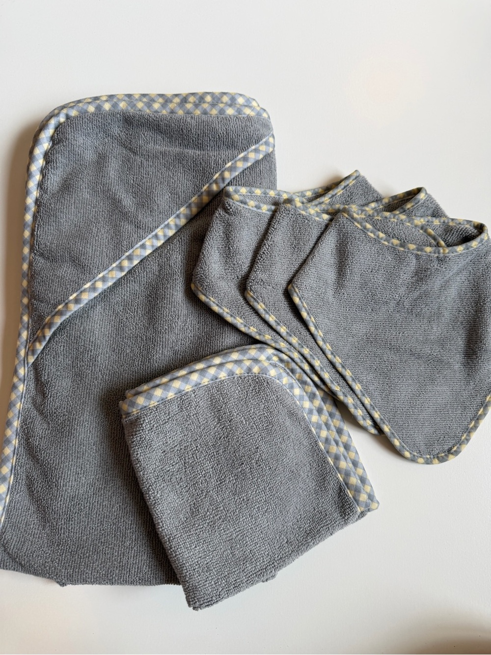 Gray Norwex Baby Hooded Towel Set
